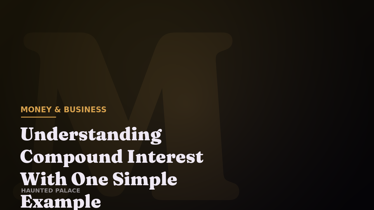 Understanding Compound Interest With One Simple Example